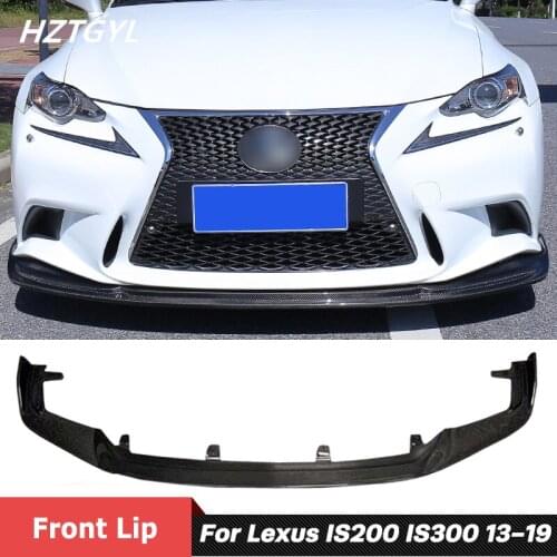 Carbon Fiber Material Front Bumper Spoiler Lip For Lexus IS200 IS250 IS300 Tuning 2013-2019
