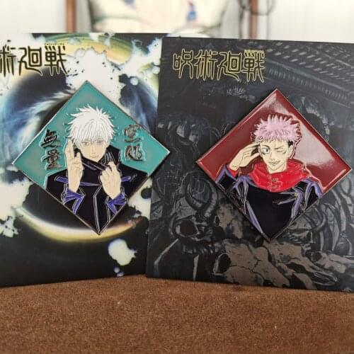 LIMITED Jujutsu Kaisen Anime Badge Brooch Lapel Pins Enamel Pin Gojo Satoru Yuji Itadori Cosplay Props Metal Bedge Souvenir Gift