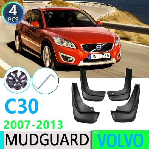 For Volvo C30 2007~2013 2008 2009 2010 2011 2012 Fender Mudguard Mud Flaps Guard Splash Flap Car Accessories