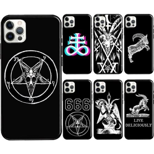 Satanic Pentagram Baphomet Phone Case For Apple iPhone 12 11 Pro Max mini SE 2020 X XR XS Max 7 8 Plus Cover Coque