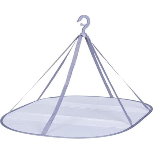 Home Dryer Drying Rack Folding Hanging Clothes Laundry Basket Dryer Sweater Cloth Net Dry Rack Mesh Hanger