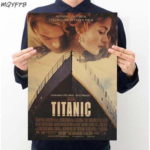 Classic Movie Titanic Kraft Paper Wall Sticker Poster Household Decoration Painting