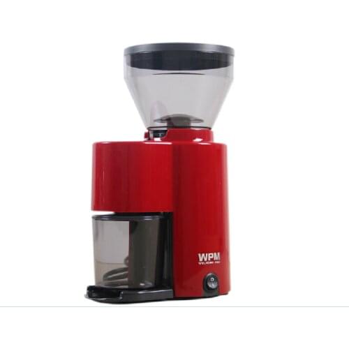 220v welhome Burr conical coffee grinder,coffee mill for home with high quality and elegant design(red or green color)
