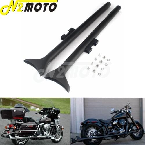 Motorcycle Fishtail Extension Exhaust Pipes For Harley Touring Street /Electra/Road Glide Road King 1995-2016 Baggers Dressers