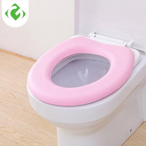 1pc EVA O type Toilet Seat Cover Toilet Seat Cushion Sticker Bathroom Toilet Seat Closestool Washable Waterproof Mat Cover Pad