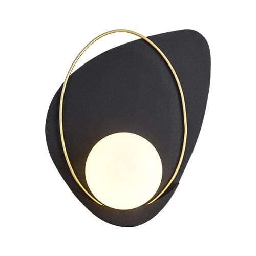 Wall lamp bedroom bedside lamp Nordic minimalist aisle stairs living room decoration background wall lamp creative light E27