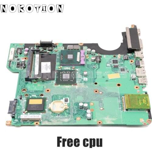 NOKOTION 504642-001 482868-001 For HP Pavilion DV5-1000 DV5-1200 DV5 Laptop Motherboard GM45 DDR2 with Free CPU