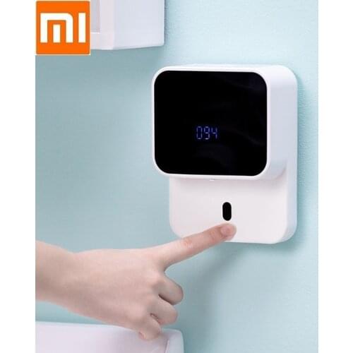 New LED Display Automatic Induction Foaming Hand Washer Wall-mounted Hand Washing Infrared Smart Hand Sanitizer Machine