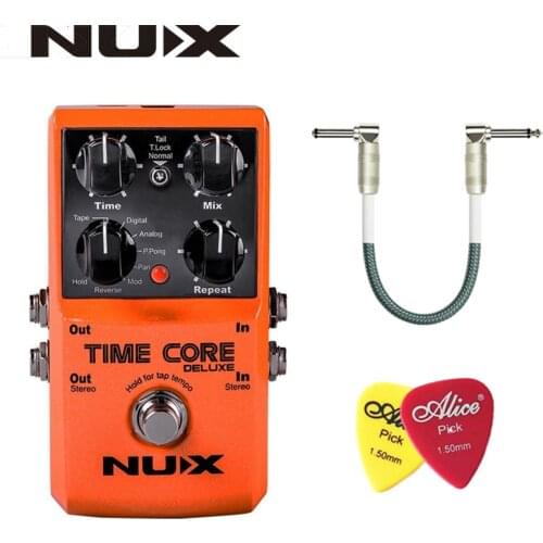 NUX Time Core Deluxe Delay Pedal Guitar Effect Pedal with Looper Tone lock True Bypass Upgrade mode