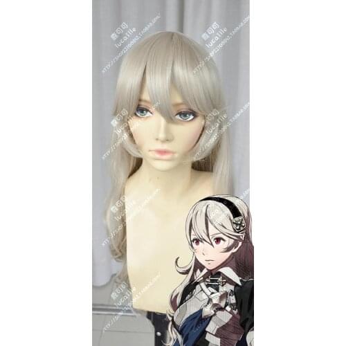Game Fire Emblem Fates Avatar Corrin Cosplay Wig Heat Resistant Synthetic Hair Wigs + Wig Cap