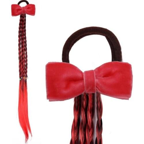 Velvet Twist Wig Headband Girls Elastic HairBand Holder Braided for Kid Elastic Rubber Band Accessories OEM & ODM