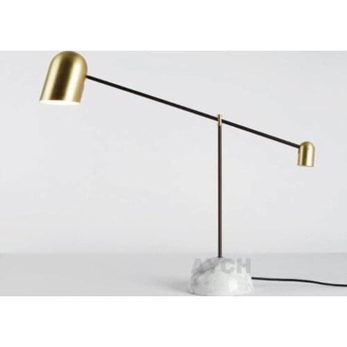 Industrial Long Arm Marble Base LED Table Lamp Study Lamp Reading Light Bed Light Foyer LED Desk Lamp Eye-Care Free Shipping