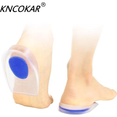 Transparent Silicone Heels With A Two-Tone Insole Cushion For Foot Pain And Protective Heel Pain For Both Men And Women Insoles