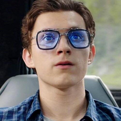 Male Iron Man 3 Fishing Sunglasses Tony Stark Matsuda Men Women Glasses Retro Vintage Eyewear Square Outdoor Sport Sunglasses