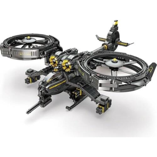 Helicopter toy airplane building block model 1182pcs assembled modular building blocks childrens educational toy gift