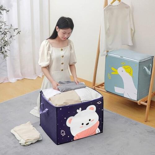 Waterproof Quilt Storage Bags Large Capacity Clothes Pillows Toys Container Dust-proof Household Wardrobe Closet Organize Pouch