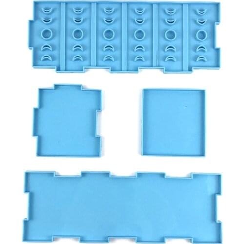 Drawer Separated Division Free Combination Storage Box Epoxy Resin Mold Organizer Case Silicone Mould DIY Crafts