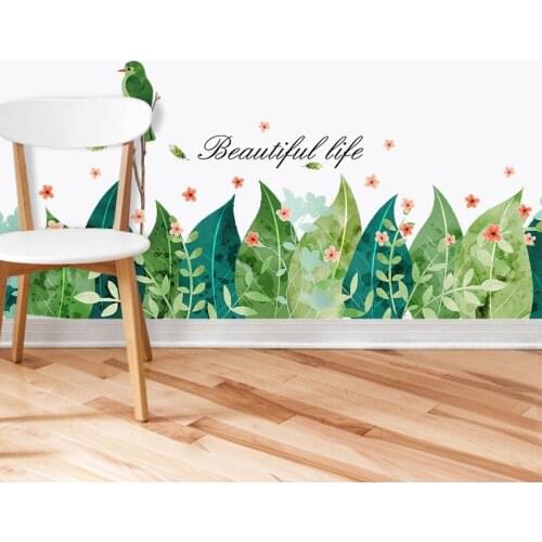 YOUMAN DIY Desktop Wallpaper Sticker Wallpaper Border Self Adhesive Wallpaper PVC Modern Home Decor Baby Room Wall Decals Green