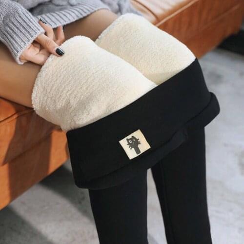 Winter Women Leggings Sherpa Fleece Lined Thick Thermal Legging High Waist Cashmere Plus Size 5XL 2021 Cold Weather Warm Pants