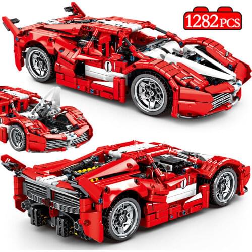 1:14 City High-Tech Mechanical Supercar Racing Vehicle Building Blocks Creator MOC Model Racer Sports Car Bricks Toys For Kids