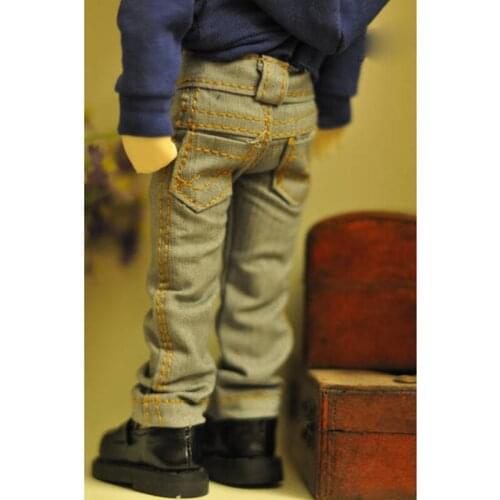 1/6 BJD Grey Jeans Pants Trousers Loose Outfits Clothing For 1/6 11" 27cm Tall BJD doll YOSD DK DZ AOD DD Doll Wear