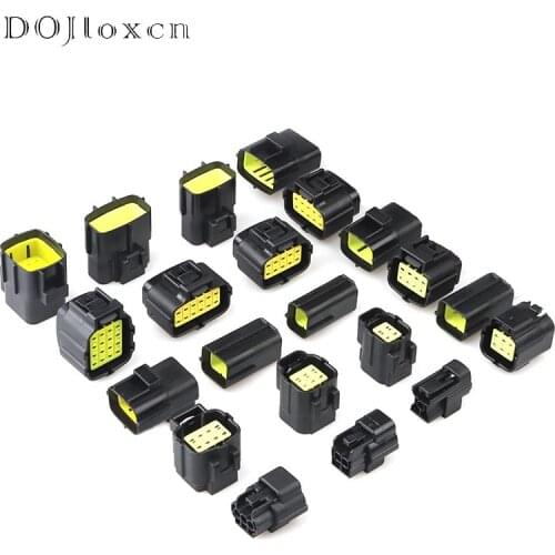 1 Set 1 2 3 4 6 8 10 12 Pin AMP Series Waterproof Male Female Connector Plug Car Auto Sealed Electrical Set Car Truck Connectors