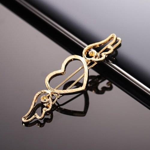 1 Pcs New Fashion Women Girls Gold/Silver Plated Metal crown Circle Moon Hair Clips Circle Hairpins Holder Hair Accessories