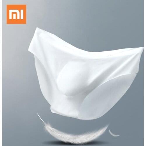 3pcs/lot Xiaomi Mijia Ultra-thin Sexy Men Underwear Seamless Briefs Summer Breathable Ice Silk Quick Dry Translucent Underpants