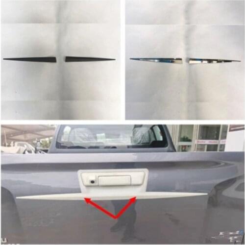 ABS Black/Chrome Car Rear Trunk Door Tailgate Cover Frame Trim Sticker For ISUZU D-MAX 2021
