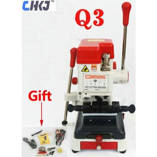 CHKJ Wenxing Vertical Key Cutting Machine Q3 Adjustable Speed 220V 12V Key Machine for Making Keys Locksmith Supply