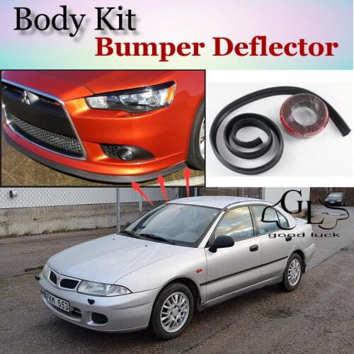 Bumper Lip Deflector Lips For Mitsubishi Carisma Front Spoiler Skirt For TopGear Friends Car Tuning View / Body Kit Wing / Strip