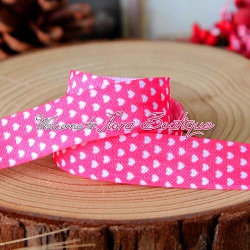 FLRA FOE Valentine printing elastic fold over elastic in 15mm