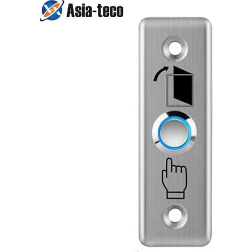 Stainless Steel Exit Button Push Switch Door Sensor Opener Release for Magnetic Lock Access Control