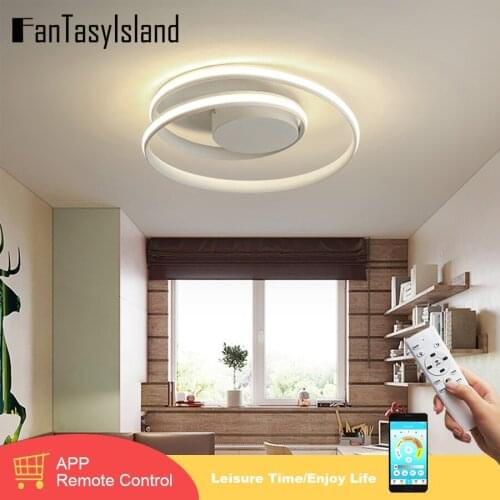 Modern Led Ceiling Lights For Living room Bedroom Dining room Luminaires Ceiling Chandelier Lighting black white Ceiling lamp