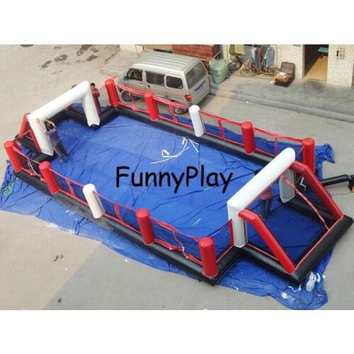 Inflatable playground,8*3.5m inflatable soccer football field,inflatables soccer pitch Football Game
