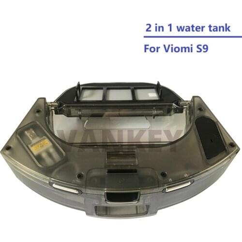 New 2 in 1 Water Tank with dust box Charging Dock for Viomi S9 Robot Vacuum Cleaner Accessories Spare Parts with Hepa Filter