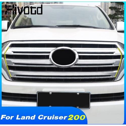Hivotd Front Bumper Racing Grills Cover Car Refit Parts Exterior Protection Accessories For Toyota Land Cruiser 200 2016-2020
