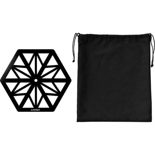 Lixada Portable Light Pole Tray Lightweight Stainless Steel Lamp Pole Tray Camping Picnic Accessories