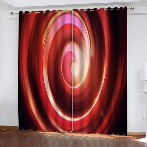 Luxury Living Room Curtains 3D Curtains For The Bedroom Kitchen Modern Window Pink swirl custom curtains