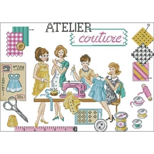 Hand sewing class patterns Counted Cross Stitch 11CT 14CT 18CT DIY Chinese Cross Stitch Kits Embroidery Needlework Sets