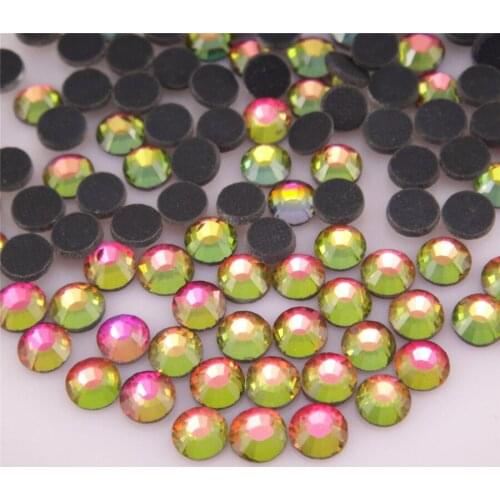 AA Hotfix Rhinestones SS6-SS30 1440pcs Multi colors HotFix Flatback Glue back Crystal Stone For Garment Dresses Bags Hot sale