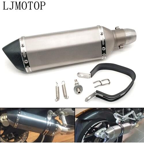 Universal Modified Motorcycle Exhaust Muffler with DB Killer For Kawasaki Ninja GPZ500 EX500 650R ER6F ER6N W800 Z750 ZX6 ZX9R