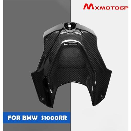 For BMW S1000RR Carbon Fiber Motorcycle Front Tank Cover Protection Tank Cap Fairing 2019 2020