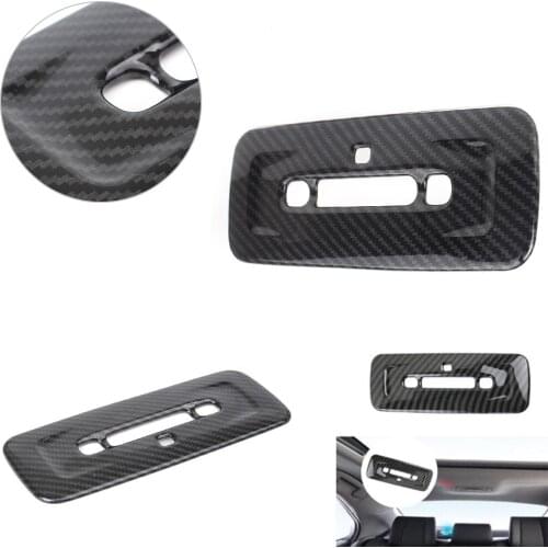 1PC Rear Reading Lampshade Cover Trim for Toyota Camry 2018 2019 Carbon Fiber Color Car Styling Decoration
