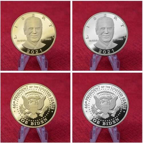 2021 Joe Biden President Commemorative Souvenir Coin Challenge Collectible Coins