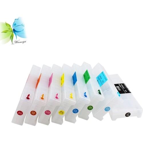 8 color Empty ink Cartridge without chip for Epson GS6000 Refillable Cartridge