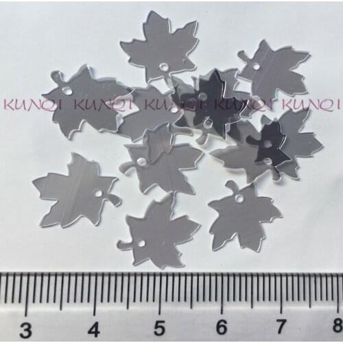 800pcs 13*14mm Crystal Transparent Leaves Loose Sequins Paillettes Sewing,Wedding crafts, Women Kids DIY Garment Accessory