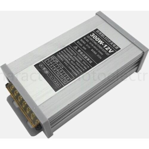 AC 187-265V LED Driver 300W 12V 25A LED Power Supply Rain-proof LED Light Power Adapter Outdoor Application