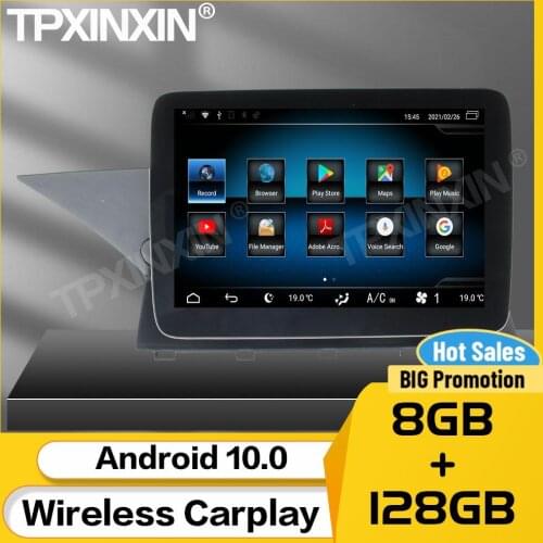8+128G Car Stereo Receiver Android 10 For Mercedes Benz GLK X204 2008 2009 2010 2011 2012 NTG 4.0 2013 2014 NTG 4.5 BT Head Unit