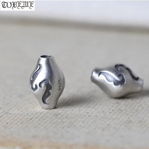 Handmade 100% 925 Silver Jewelry Beads 925 Sterling Loose Beads Good Luck Jewelry Beads Jewely Findings Lucky Symbol